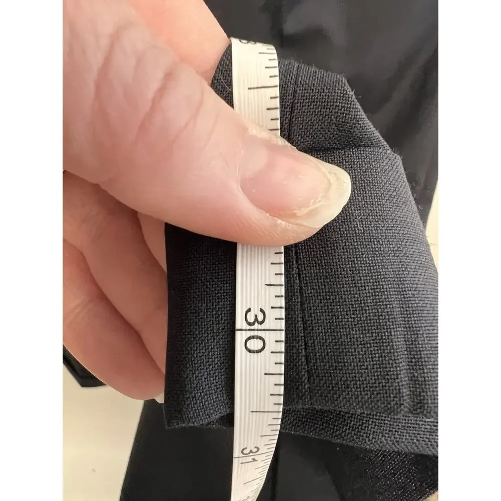 Ralph Lauren High Performance Wool Pants Mens 34x30.5 Black Trouser Front crease